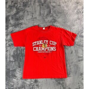 Chicago Blackhawks 2013 Stanley Cup Champions T-Shirt Red NHL Majestic Youth XL